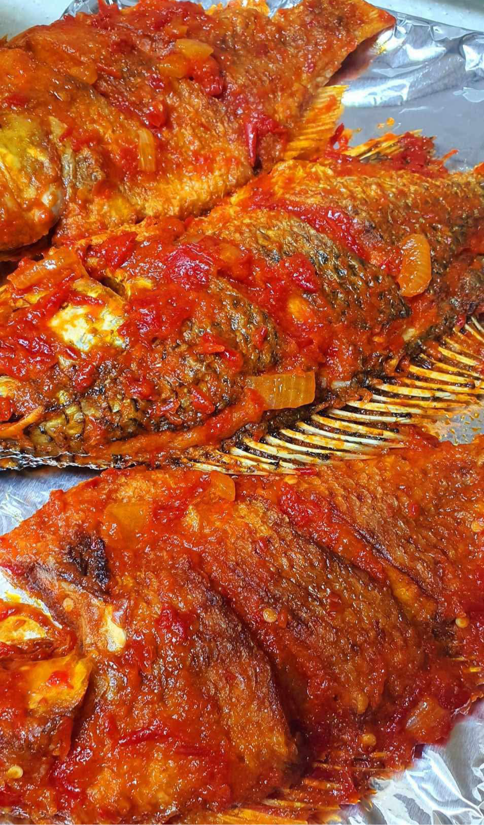 3pc Peppered Tilapia Fish