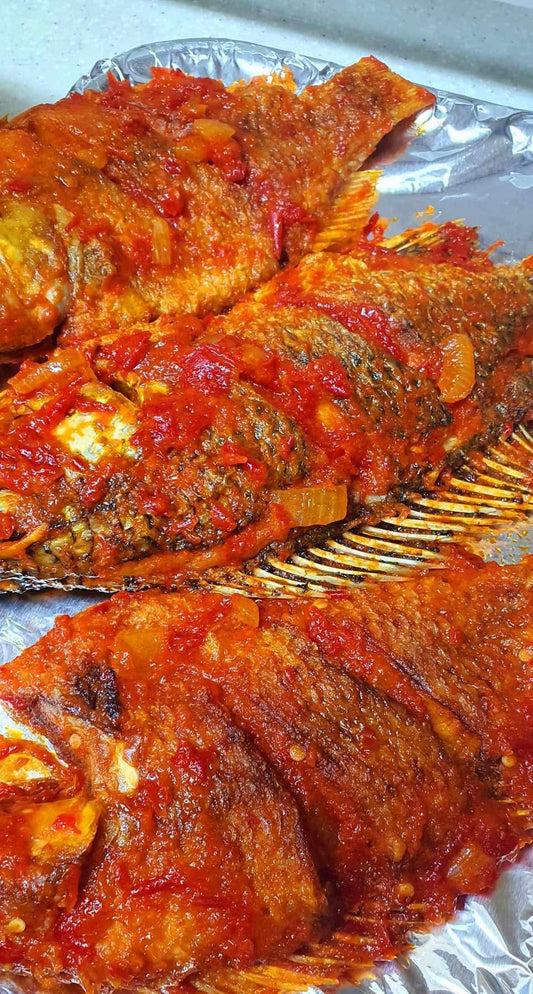 3pc Peppered Tilapia Fish